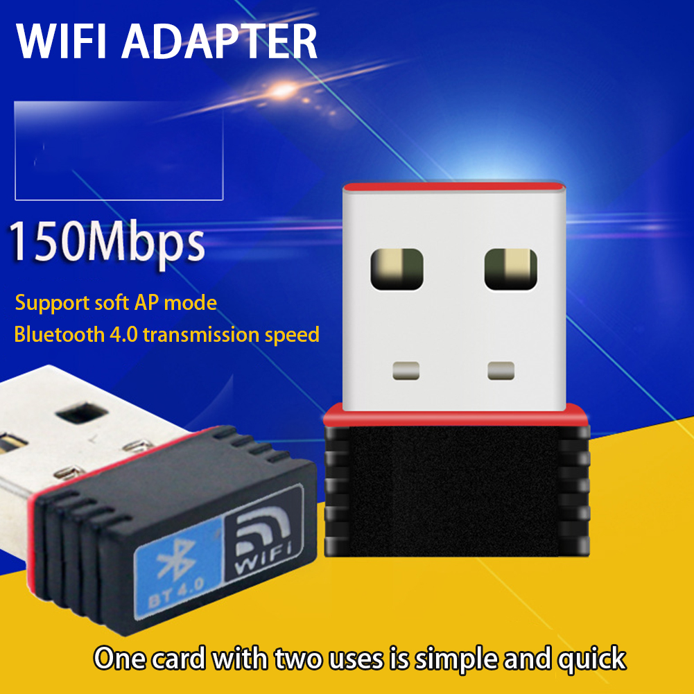 Bluetooth 4.0 Wifi Adapter Wireless USB Network Card Dongle Dual Mode Home Mini for Mac Win 10 8 7 Vista XP 2000