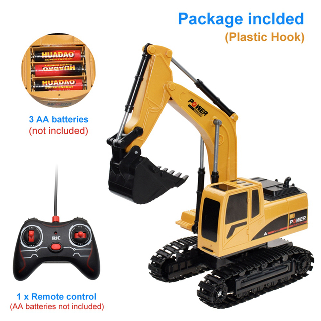 1:24 RC Trucks Mini Remote Control Bulldozer Alloy Plastic Engineering Car Dump Truck Crane Electric Excavator Toys