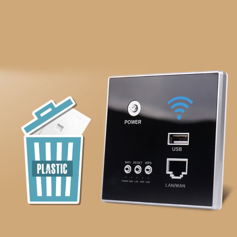 220V 300Mbps Smart Wireless WIFI Repeater Extender Wall Embedded Router Socket