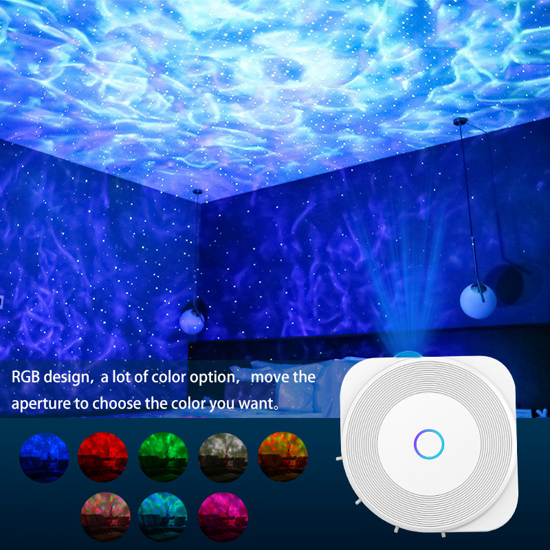 Smart Colorful Star Sky Wifi Projector Adjustable Nebula Brightness Projector APP Remote Control Work With Alexa GoogleHome