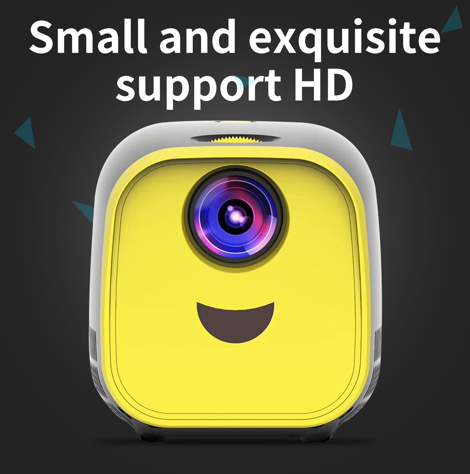 Mini Projector  Video Player Supports 1080P USB AV HDMI-Compatible With TV Stick,Laptop,PS4,Xbox