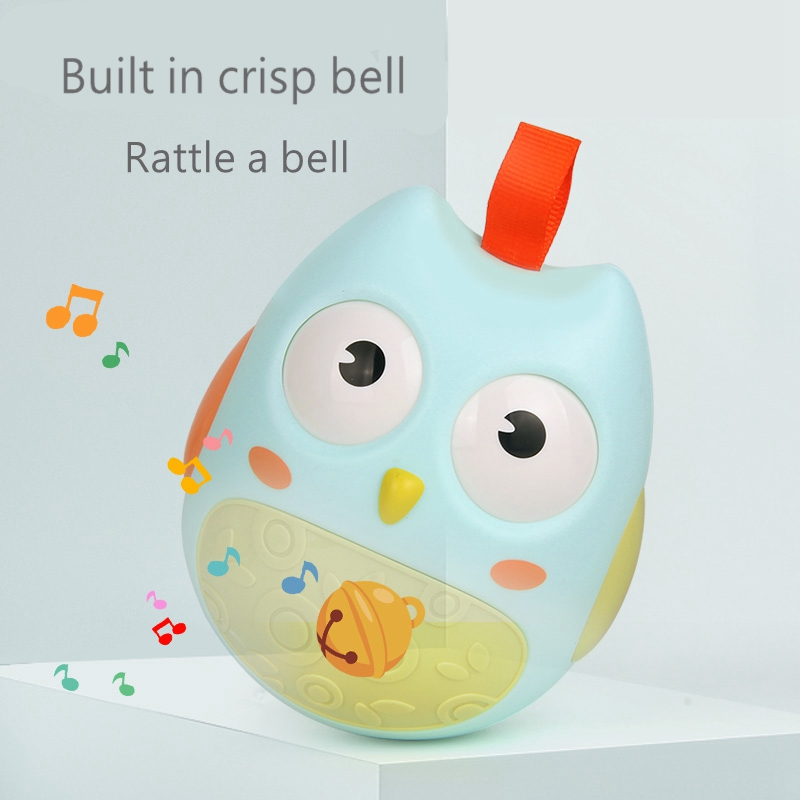 Musical Tumbler Toys For Baby 6 12 Months Newborn Tumbler Toy Rattle Teether Bell Doll Educational Stacking Toy