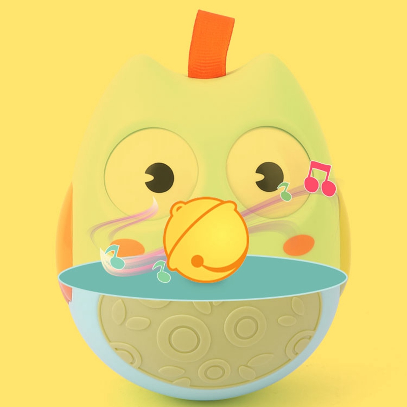 Musical Tumbler Toys For Baby 6 12 Months Newborn Tumbler Toy Rattle Teether Bell Doll Educational Stacking Toy