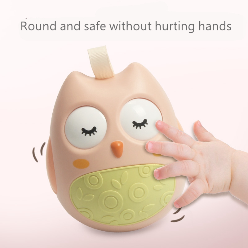Musical Tumbler Toys For Baby 6 12 Months Newborn Tumbler Toy Rattle Teether Bell Doll Educational Stacking Toy