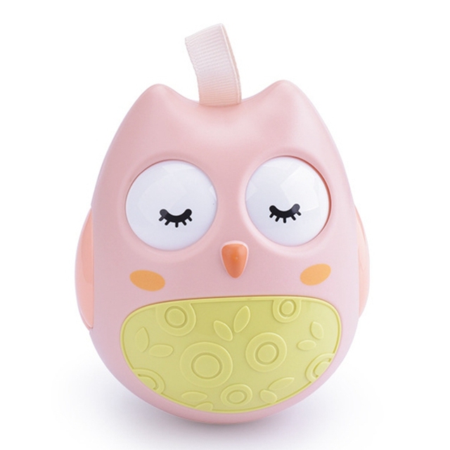Musical Tumbler Toys For Baby 6 12 Months Newborn Tumbler Toy Rattle Teether Bell Doll Educational Stacking Toy