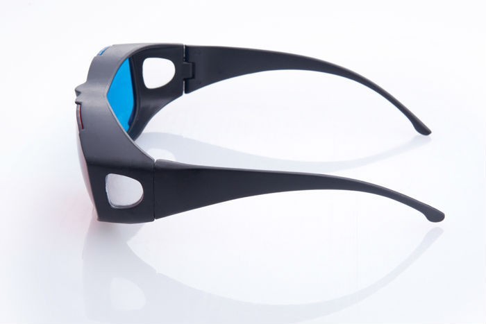 Universal type 3D glasses/Red Blue Cyan 3D glasses Anaglyph 3D Plastic glasses for PC