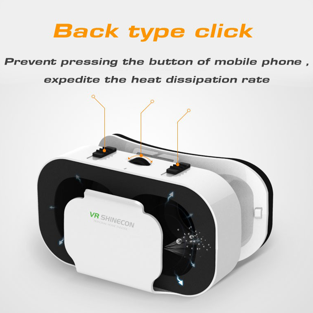 Virtual Reality VR Glasses VR Shinecon 3D Movie & Games Portable Glasses for 4.7''-6.53'' Mobile Phone