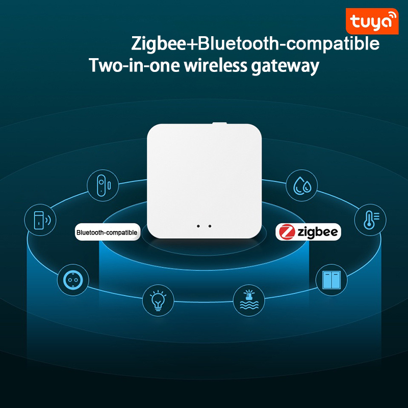 Tuya Zigbee Smart Gateway 5V 1A Bluetooth Multi-protocol Communication Gateway Tuya/smart Life APP Remote Control Voice Control