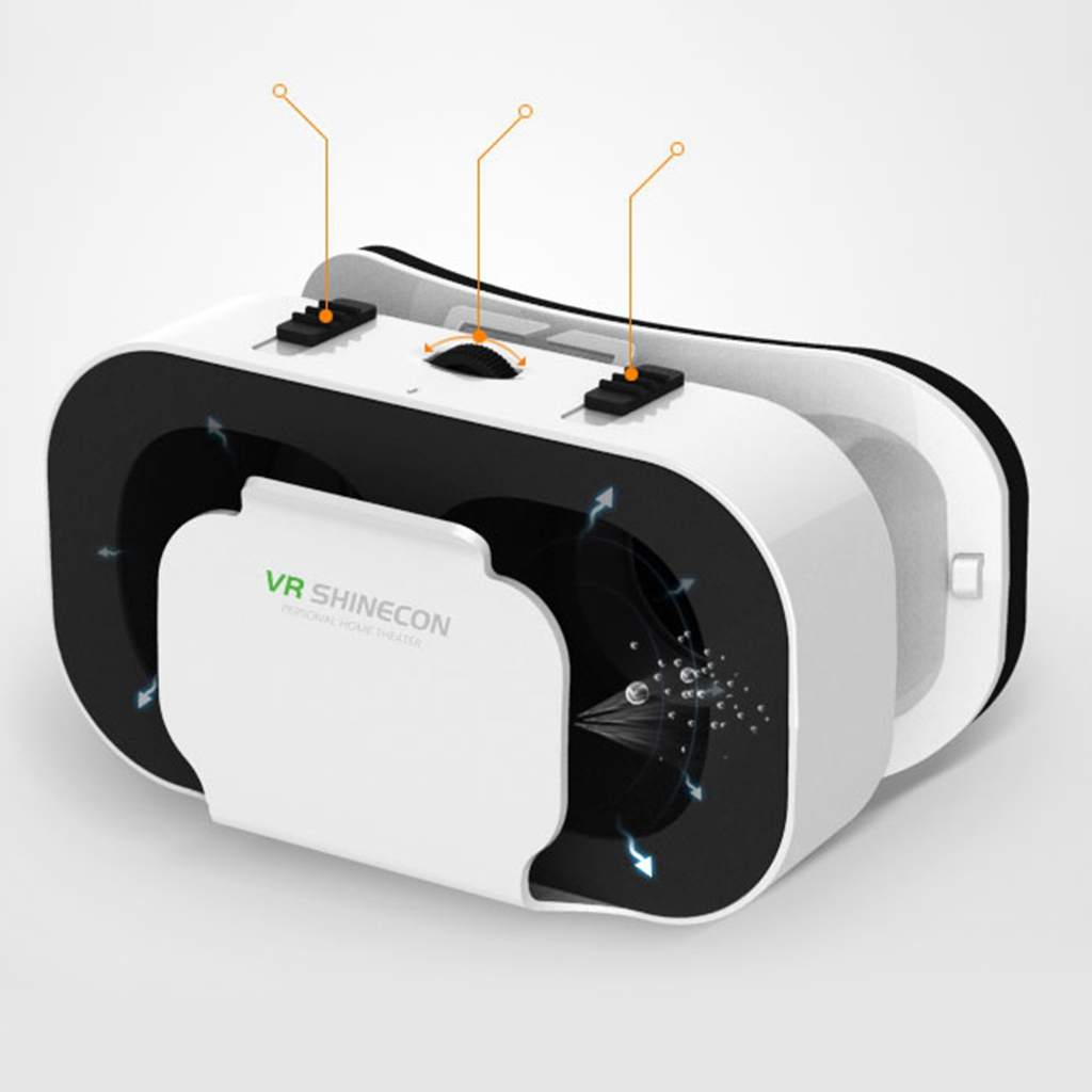 Virtual Reality VR Glasses VR Shinecon 3D Movie & Games Portable Glasses for 4.7''-6.53'' Mobile Phone