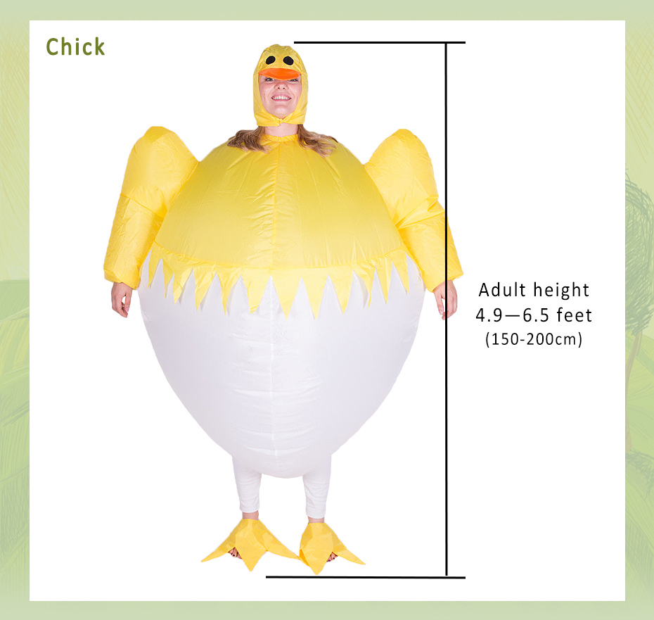 Adult Inflatable Rooster Costume Purim Halloween Carnival Party Costume Chicken Cock Cosplay Costumes Fancy Dress Outfits