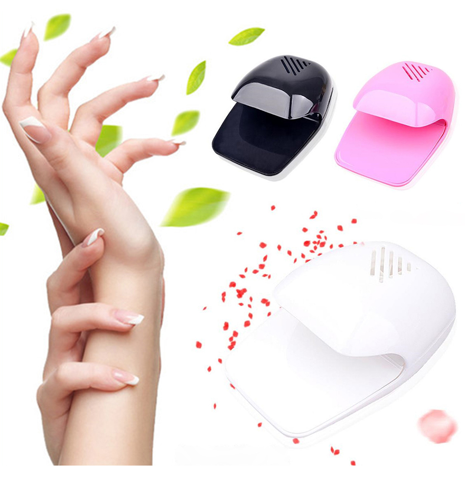 Nail Polish Dryer Fan Nail Art Drying Polish Blow Dryer PINK Nail Cooler