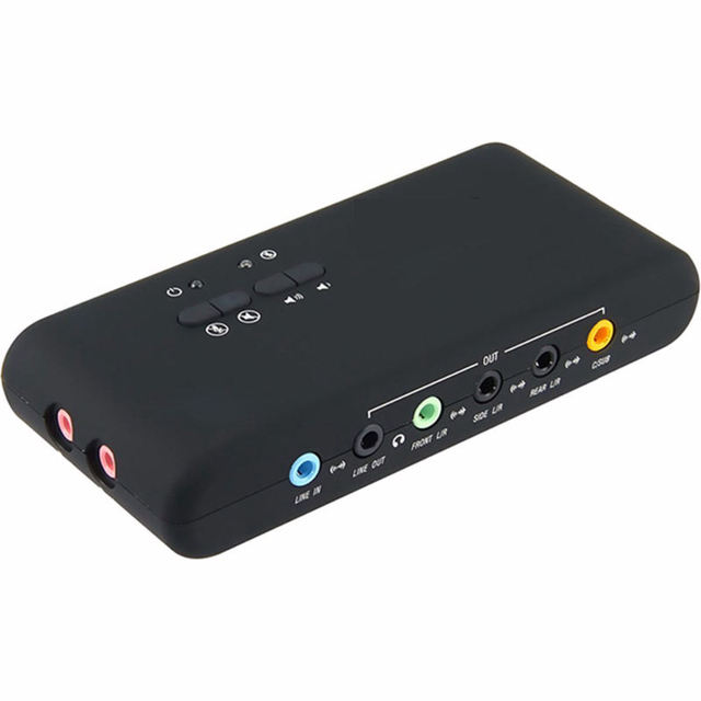 Usb 2.0 Sound Card Cmi6206 Chipset Usb Usb o Device Class Spec1.0 And Usb Hid Class Spec 8 Channel Dac Output