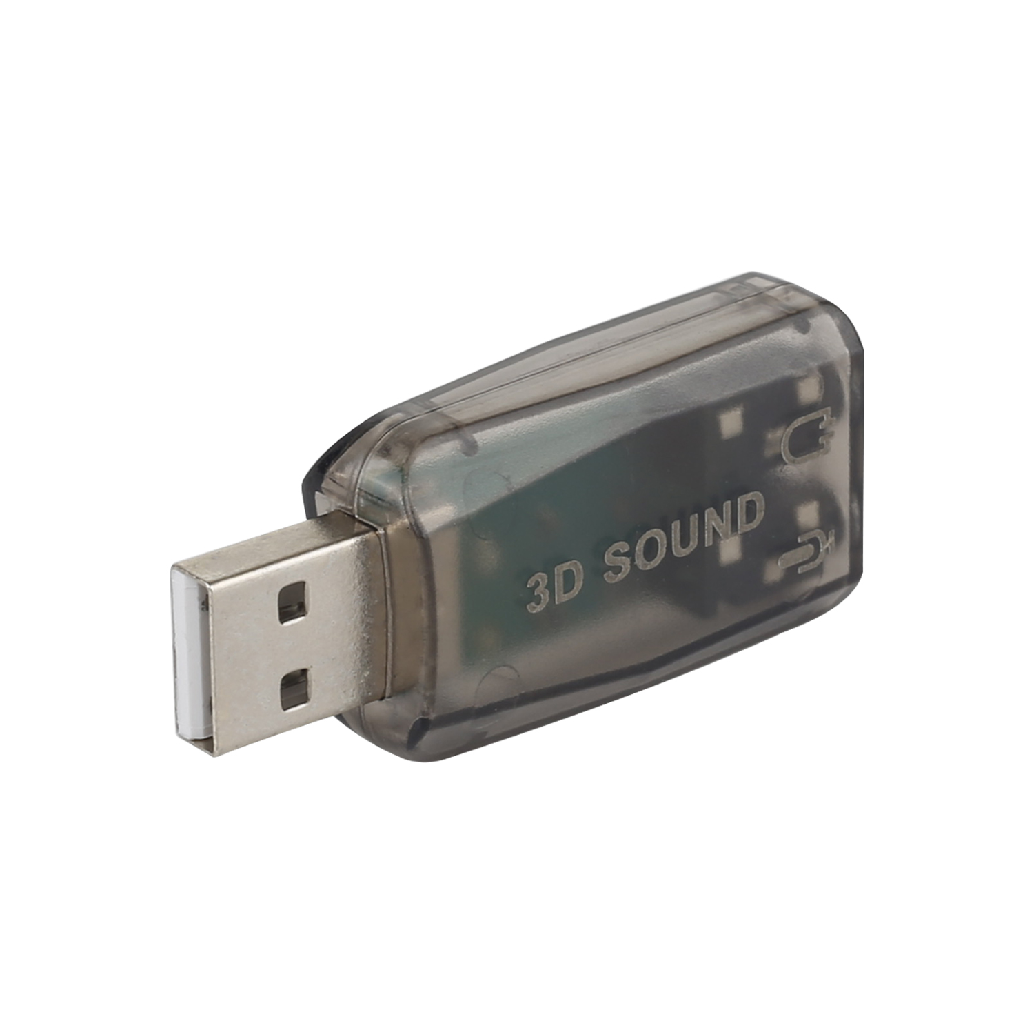 external USB to microphone headphone jack stereo headset 3d sound card audio adapter new laptop speaker interface