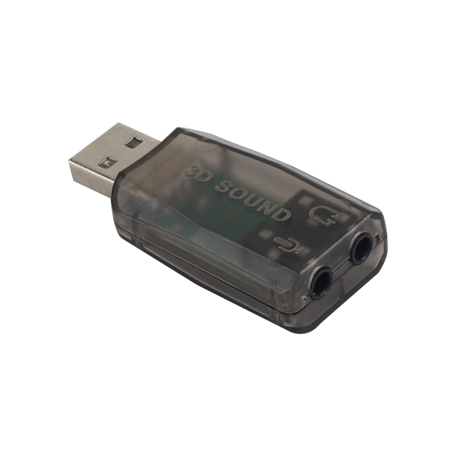 external USB to microphone headphone jack stereo headset 3d sound card audio adapter new laptop speaker interface