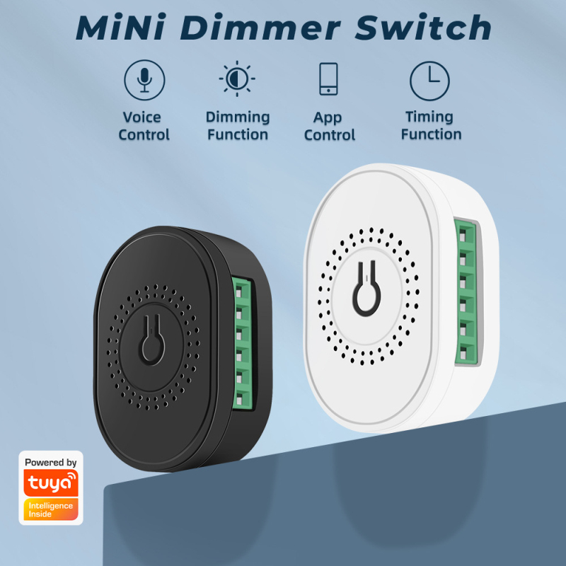 Tuya Wifi Mini DIY Smart Dimming Switch Smart Life APP Control Dimmable Light Bulbs Voice Control Works With Alexa Google Home