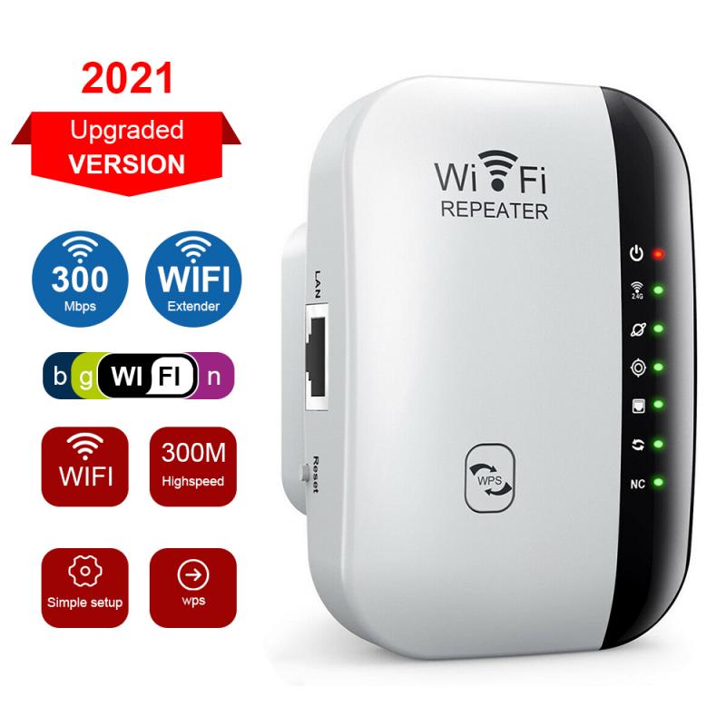 WiFi Signal Repeater Extender Range Booster Internet 300Mbps WiFi Speeds Network Amplifier US EU UK AU Plug With Indicator Light
