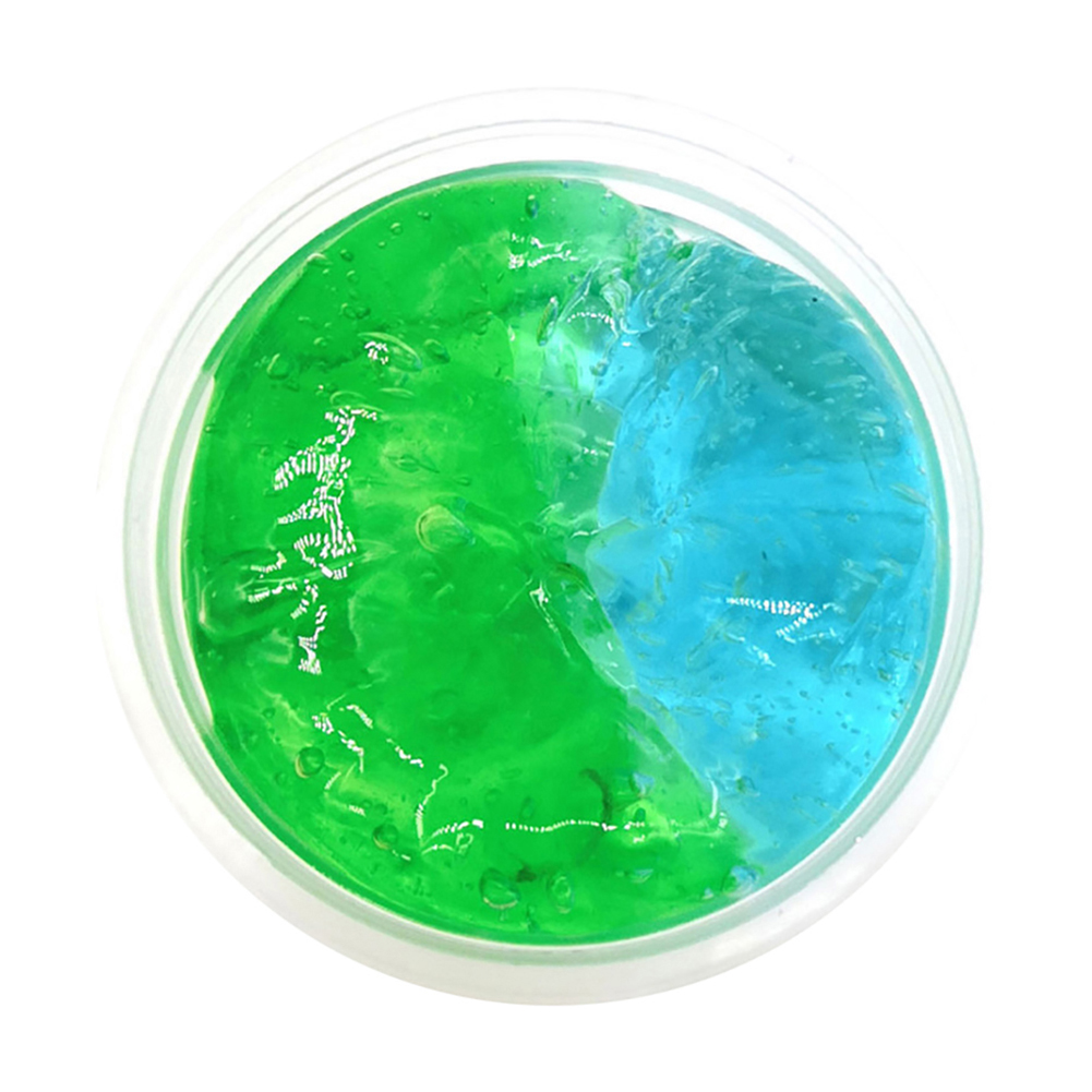 2PCS 60ML Kids Slime Toy Multicolor Clear Crystal Slime Stretchy Clay Stress Relieve Kids Toy