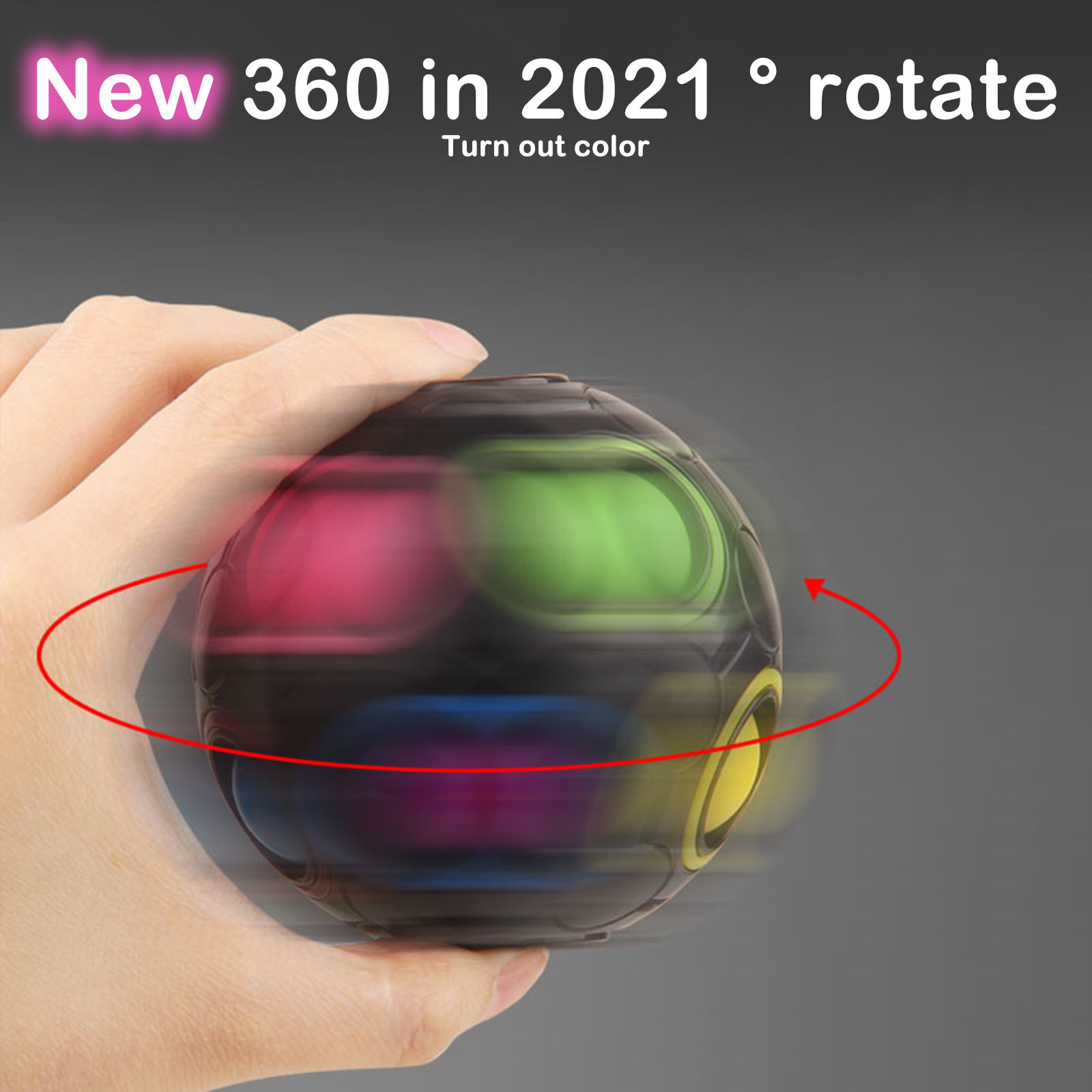 Antistress Stress Relief Cube Rainbow Ball Puzzles Football Magic Cube Funny Hand Game Brain Teaser Educational Fidget Toys