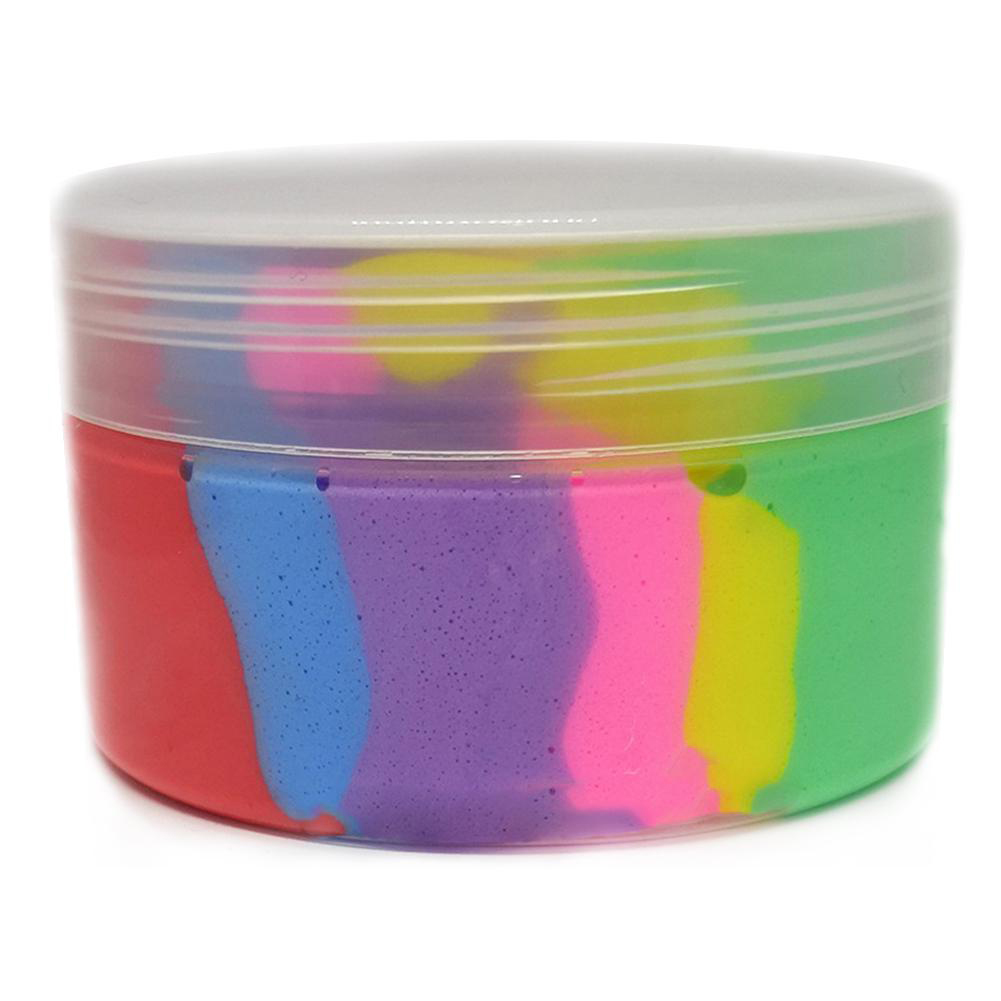 100ml Rainbow Slime Fluffy Floam Kids Modeling Clay Toys Polymer Educational Toys Safe Cotton Slime Anti Stress Plasticine Gifts