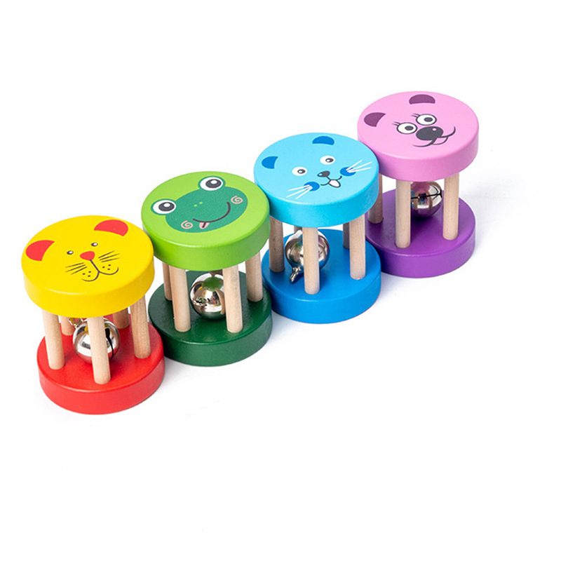 Wodi wooden rattles Orff musical instruments kindergarten teaching aids enlightenment cage bell early education