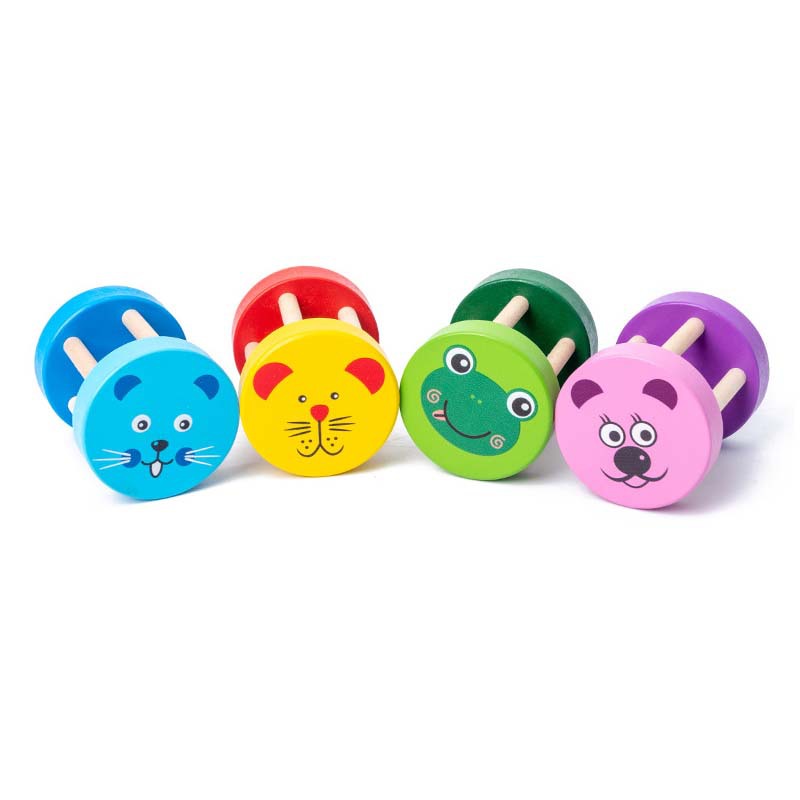 Wodi wooden rattles Orff musical instruments kindergarten teaching aids enlightenment cage bell early education