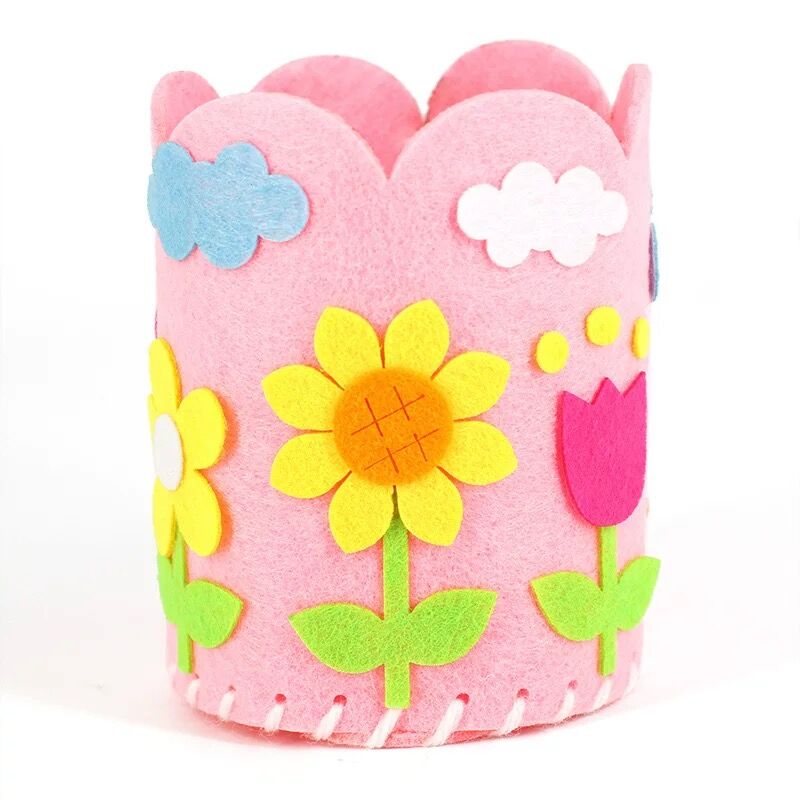 3Pcs/Set Kids DIY Craft Pencil Holder Educational Toys for Children Creative Handwork Pen Container Arts and Crafts Toys Gifts