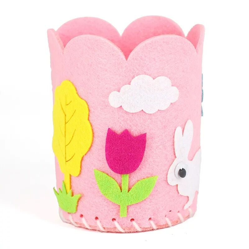 3Pcs/Set Kids DIY Craft Pencil Holder Educational Toys for Children Creative Handwork Pen Container Arts and Crafts Toys Gifts