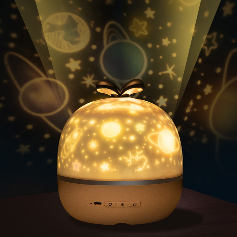 Bluetooth Music Projector Night Light With BT Speaker Chargeable Universe Starry Sky Rotate LED Lamp