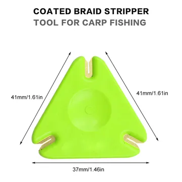 Fishing Coated Braid Stripper, Fishing Coated Braid Stripper Tool Line  Coated Removal Tool Line Cutter Fishing Accessory(Orange)