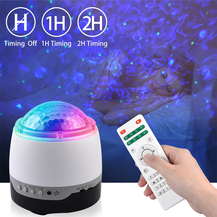 Nebula Cloud Starry Projector Lamp Bluetooth LED Lamp Projectors Night Light USB Voice Control