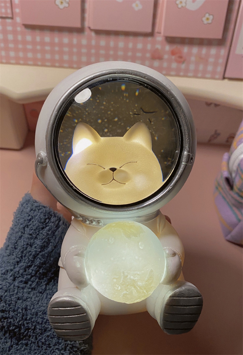 LED Night Light Nursery Moon Lamps Astronaut Table Decorative Lights Baby Kids Toys Birthday Gift