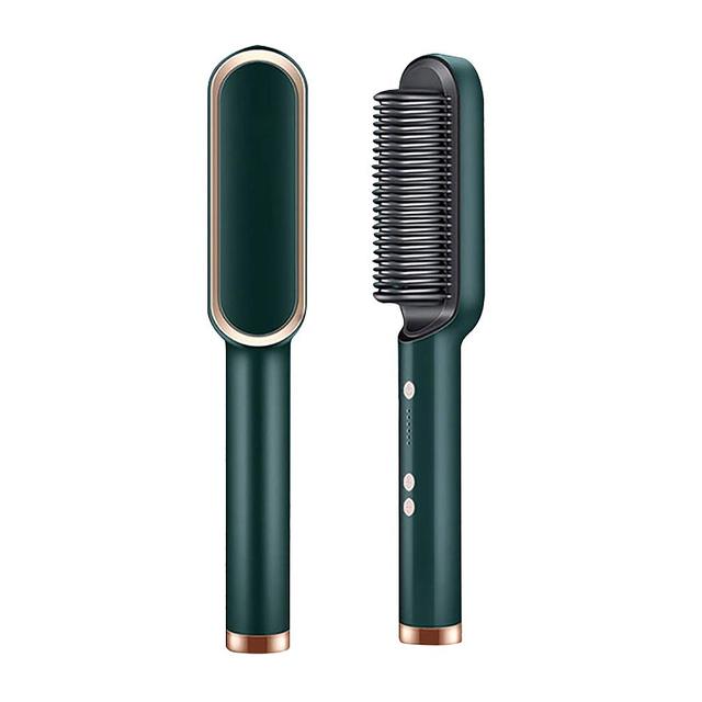 Professional Electric Hot Comb Hair Straightener Brush Heating Smooth Iron Comb Straightening Brush