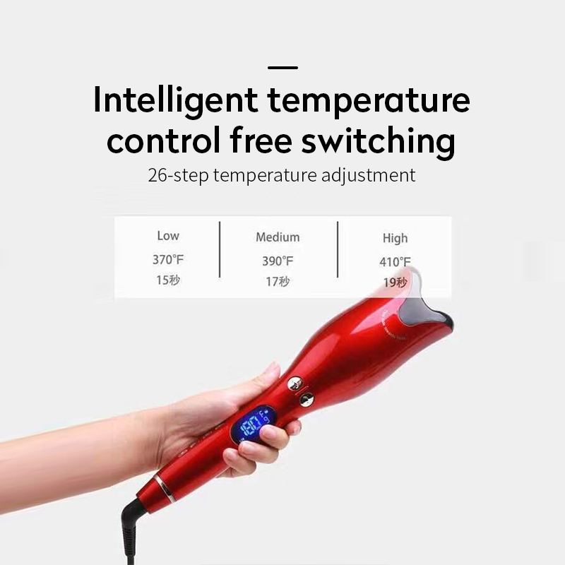 Multi-Automatic Hair Curler Hair Curling Iron LCD Ceramic Rotating Hair Waver Magic Curling