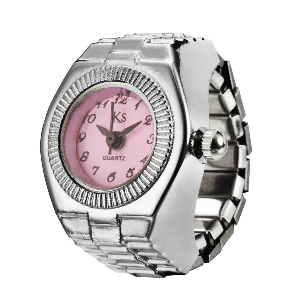 Fashion personality men and women retro couple ring quartz watch ring