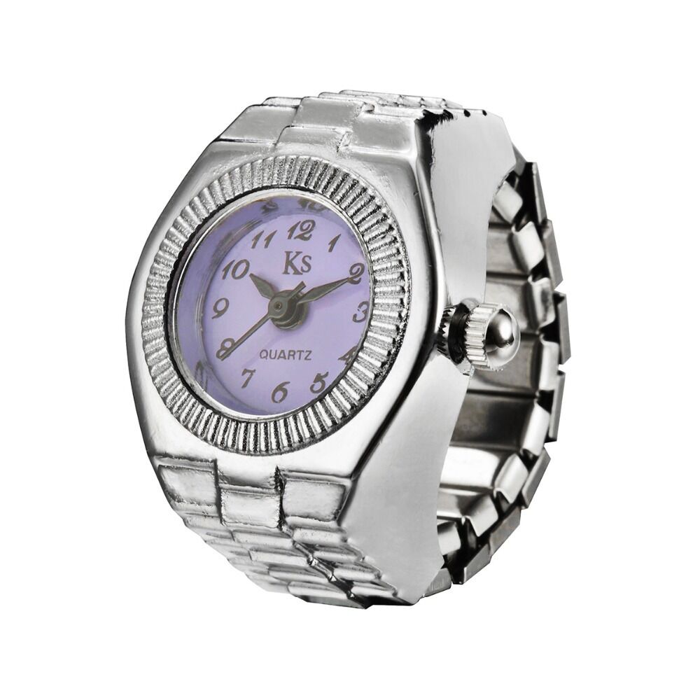Fashion personality men and women retro couple ring quartz watch ring