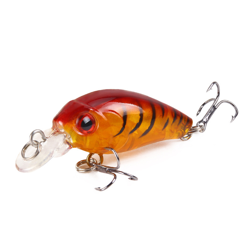 1PCS Mini Wobblers Bass Fishing Lures 45mm/3.5g Jerkbait Artificial Micro Fiish Black Jig Minnow Hard Bait Fishing Accessories