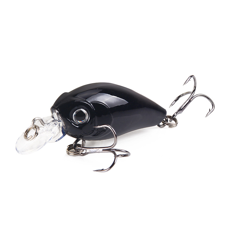 1PCS Mini Wobblers Bass Fishing Lures 45mm/3.5g Jerkbait Artificial Micro Fiish Black Jig Minnow Hard Bait Fishing Accessories