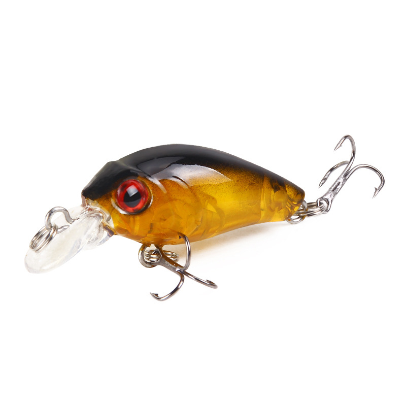 1PCS Mini Wobblers Bass Fishing Lures 45mm/3.5g Jerkbait Artificial Micro Fiish Black Jig Minnow Hard Bait Fishing Accessories