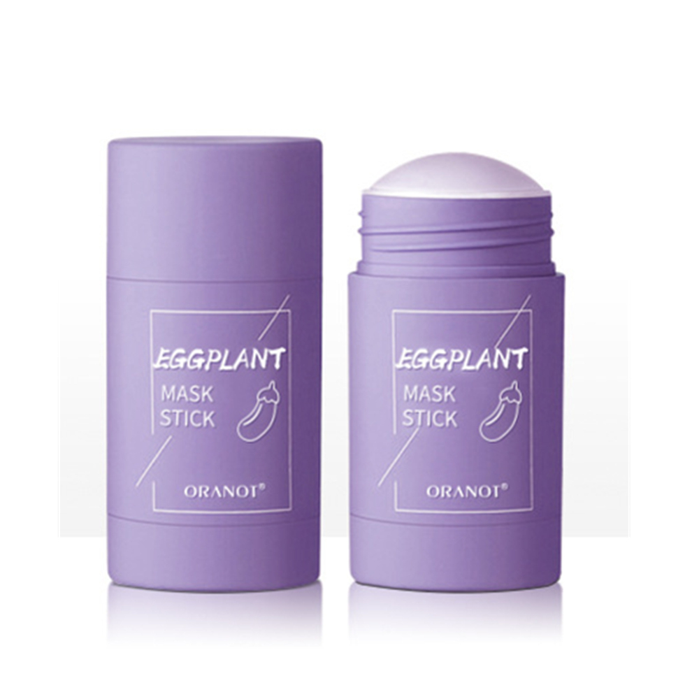 1Pcs Cleansing Green Stick Green Tea Mask Purifying Clay Stick Mask Oil Control Anti-Acne Eggplant Whitening Skin Care Face Mask