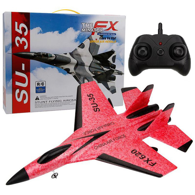 SU-35 Glider RC Plane Wingspan RC Remote Radio Airplanes Children Gift Assembled Flying Model Toys