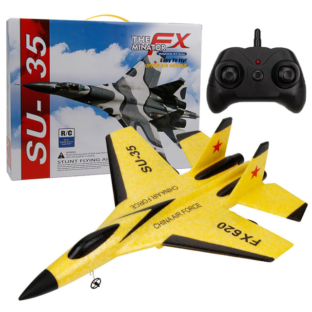 SU-35 Glider RC Plane Wingspan RC Remote Radio Airplanes Children Gift Assembled Flying Model Toys