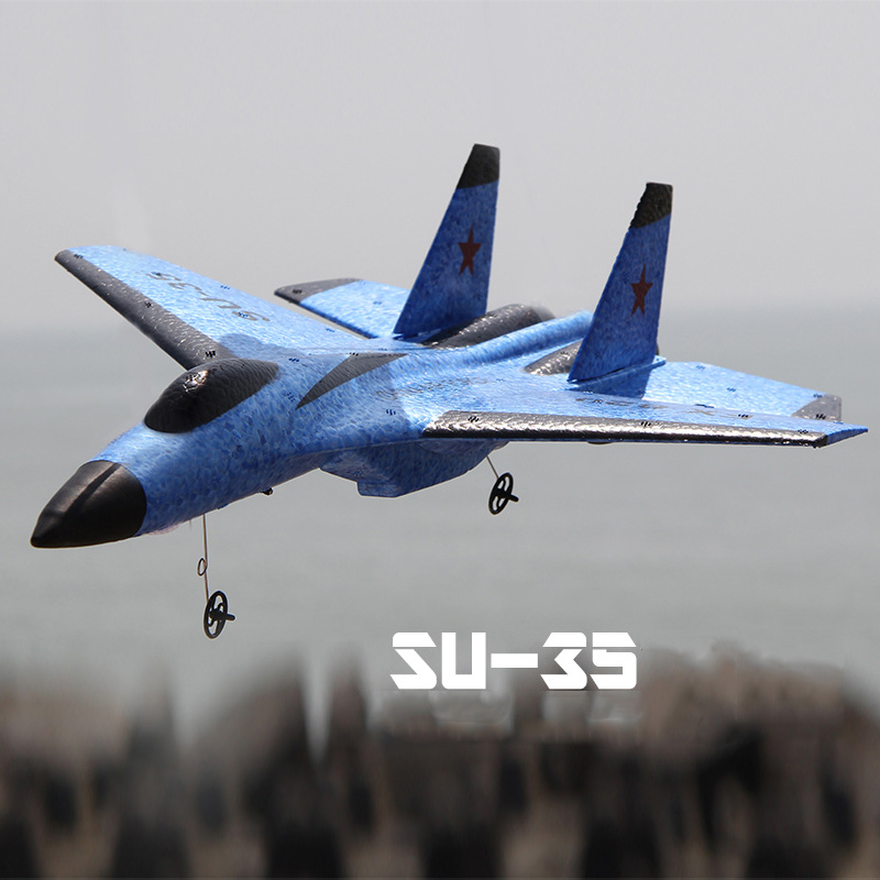SU-35 Glider RC Plane Wingspan RC Remote Radio Airplanes Children Gift Assembled Flying Model Toys