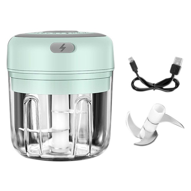 Electric Food Crusher Mini Garlic Press Garlic Crusher Vegetable Chopper For Kitchen Crushed Garlic Crushed Ginger Crushed Chili