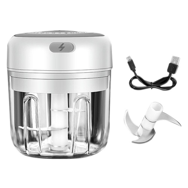 Electric Food Crusher Mini Garlic Press Garlic Crusher Vegetable Chopper For Kitchen Crushed Garlic Crushed Ginger Crushed Chili