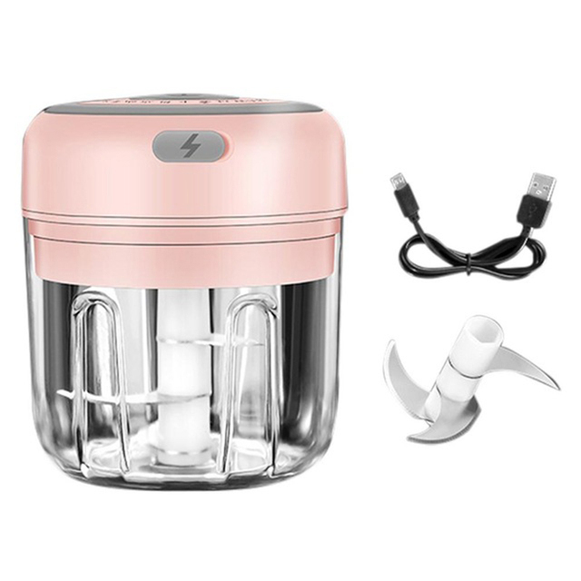 Electric Food Crusher Mini Garlic Press Garlic Crusher Vegetable Chopper For Kitchen Crushed Garlic Crushed Ginger Crushed Chili