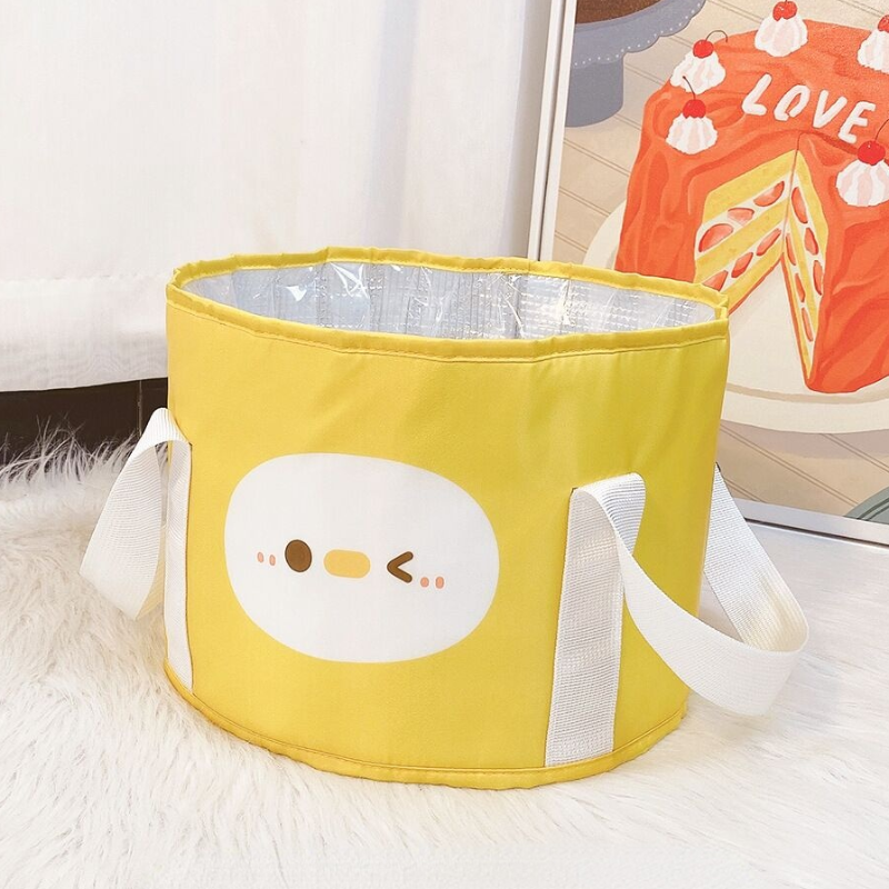 Foldable Foot Soaking Bucket Portable Water Basin Travel Outdoor Foot Washing Bag Dormitory Simple Face Washing And Foot Washing Bucket