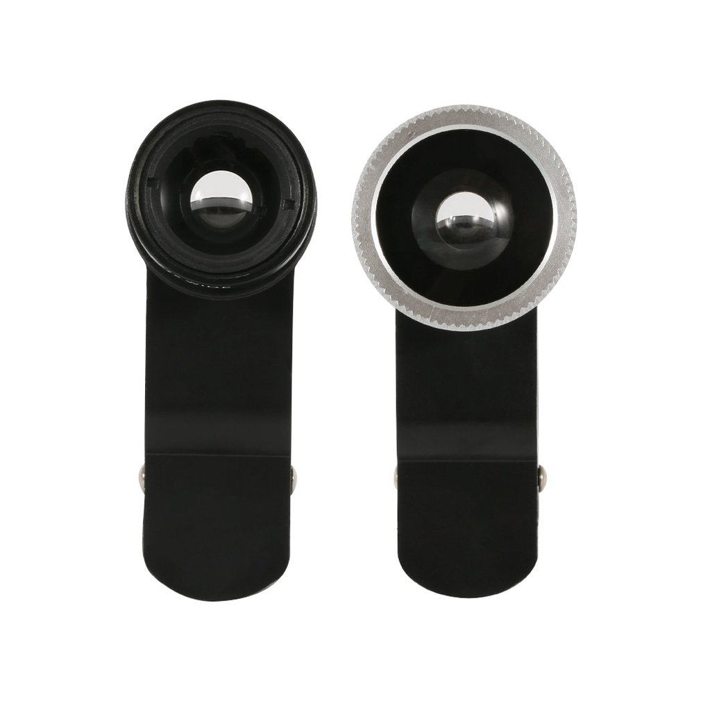 3-in-1 Fish Eye Lens Camera Kits Universal Wide Angle Mobile Phone Lenses Macro with Clip 0.67x For All Phones