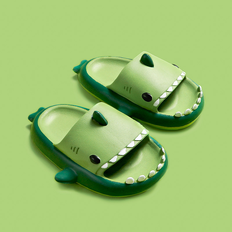 Children Slippers Summer Household Baby Non-slip Soft Bottom Baby Shark Sandals Slippers Beach Shoes Kids Girls Pink Slides