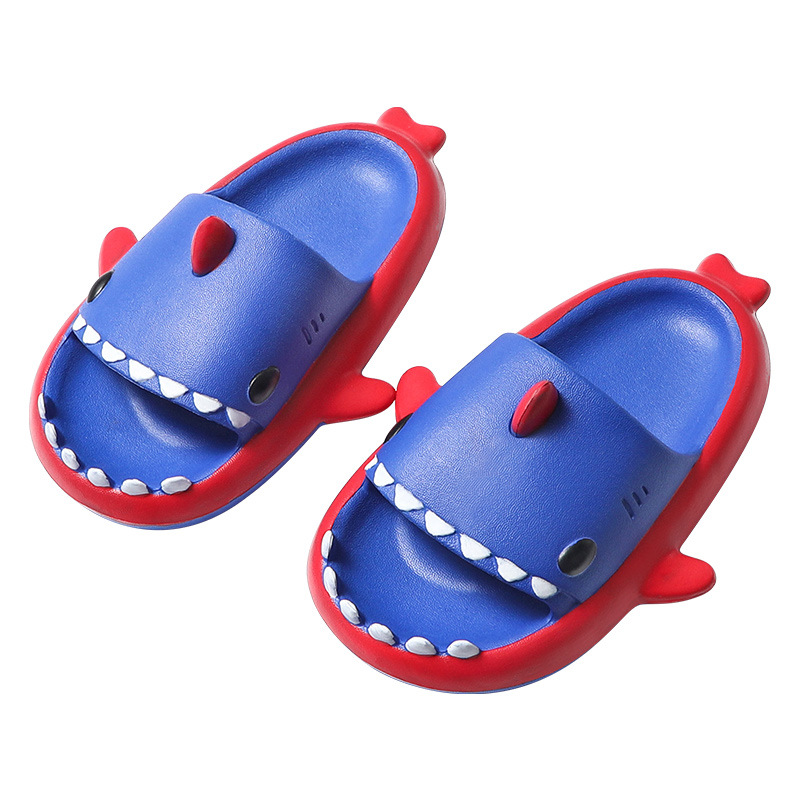 Children Slippers Summer Household Baby Non-slip Soft Bottom Baby Shark Sandals Slippers Beach Shoes Kids Girls Pink Slides