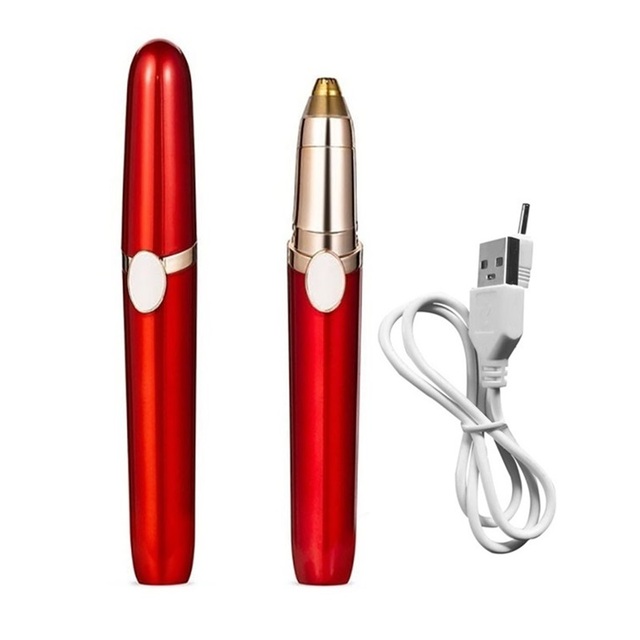 Electric Eyebrow Trimmer USB Epilator Female Makeup Tools Knife Scissors Razor For Women's Shaver Brow Shaper Eyebrow Trimmer